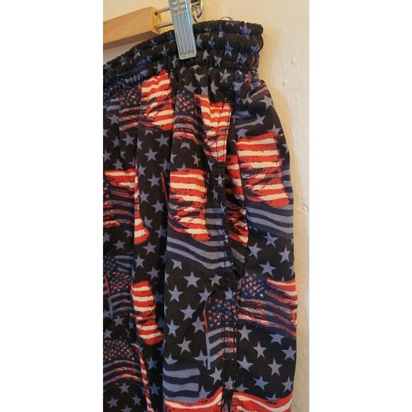 Vintage Speedo Swim Trunks Mens XL Shorts Red Blue American Flag USA Drawstring - Picture 4 of 11